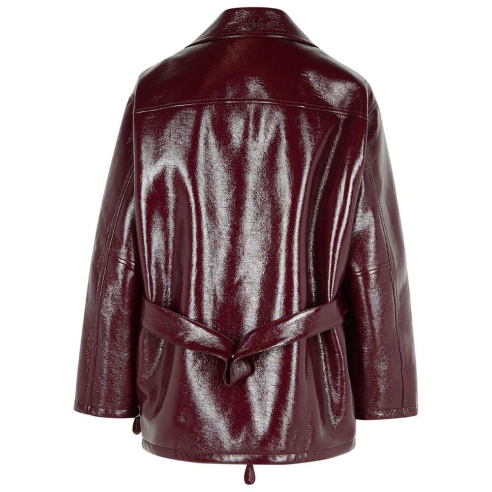 Courreges 'Vinyl' Burgundy Cotton Blend Jacket Women - Picture 3 of 3
